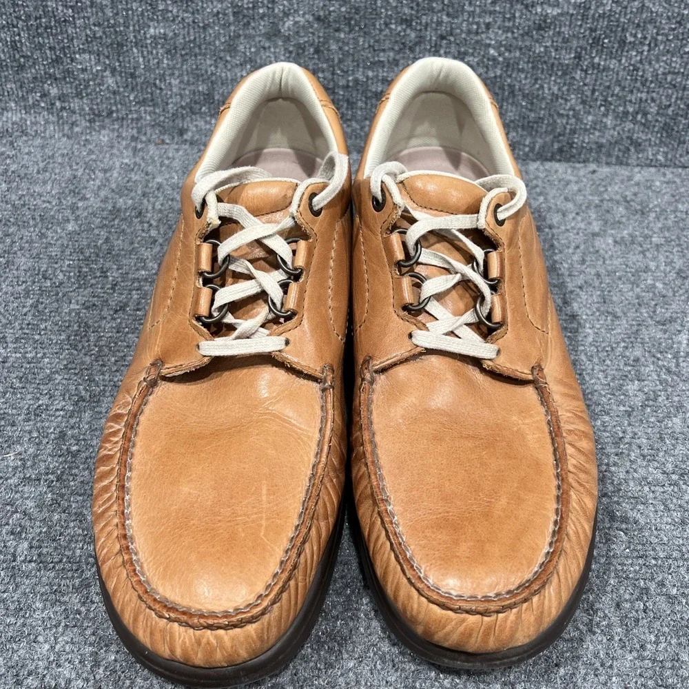 SAS Bout Time Lux Comfort Tan Leather Loafer Shoes Mens Size 12.5 N Orthopedic